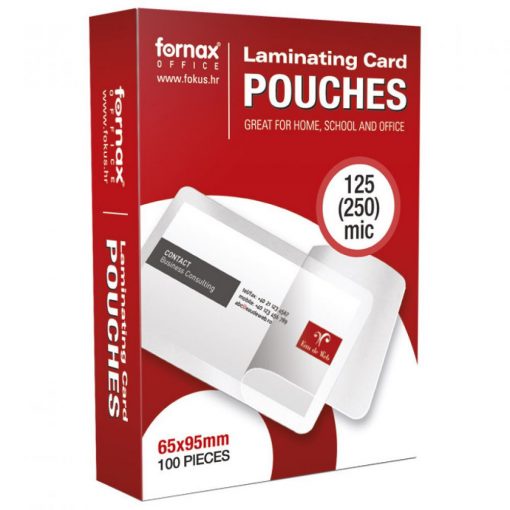 Lamináló fólia FORNAX 65x95mm TB kártya 125 micron 1/100