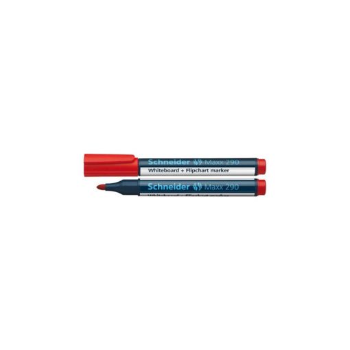 Tábla- és flipchart marker 2-3 mm kerek végű SCHNEIDER Maxx 290 piros