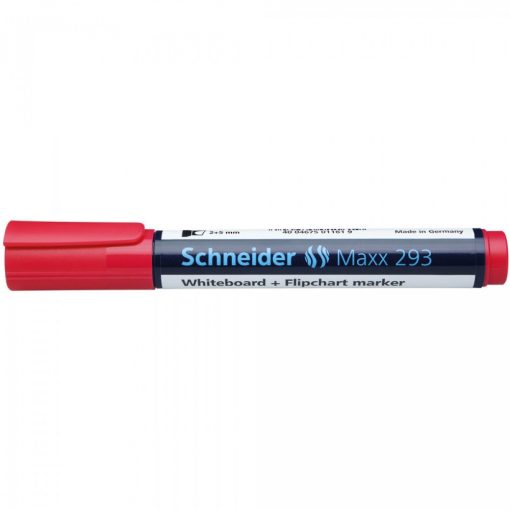 Tábla- és flipchart marker 2-5 mm vágott végű SCHNEIDER Maxx 293 piros