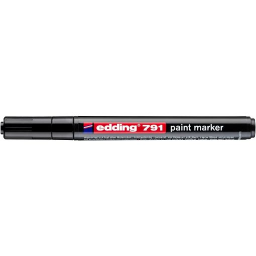 Lakkmarker 1-2mm, kerek Edding 791 fekete 