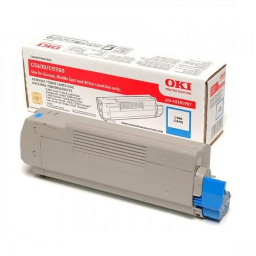 Oki C5600 Toner Cián 2000 oldalra