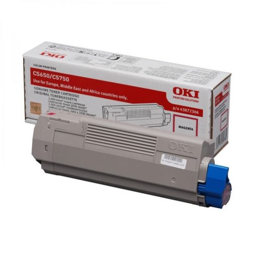 Oki C5650,5750 Toner Magenta 2000 oldalra