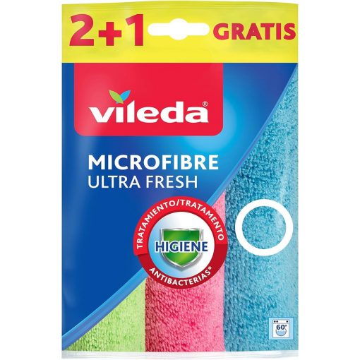 Törlőkendő mikroszálas 3D 3 db/csomag UltraFresh Vileda_F2173V