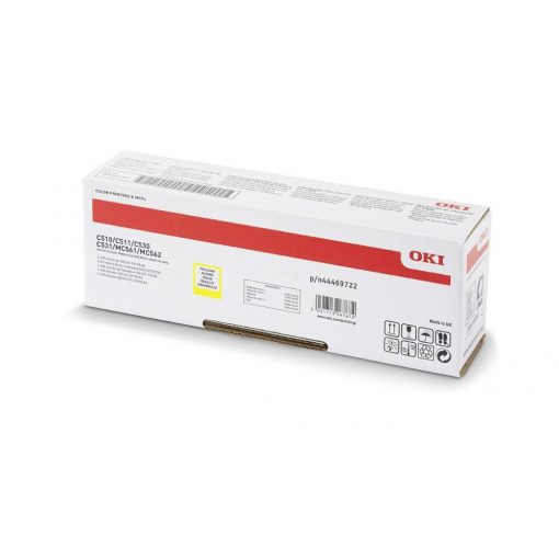 Oki C510/530/MC562 Toner Sárga 5000 oldalra