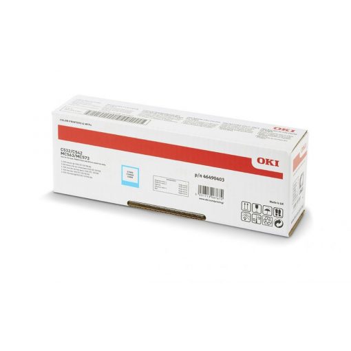 Oki C532/C542 Toner Cián 1500 oldalra