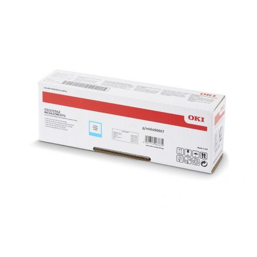 Oki C532/C542 High Toner Cián 6000 oldalra