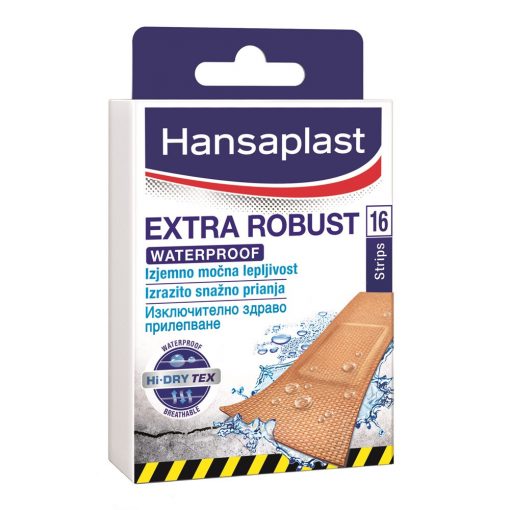 Sebtapasz/ragtapasz vízálló 16 db/doboz Hansaplast Extra Robust