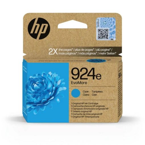 HP 4K0U7NE Tintapatron Cyan 800 oldal kapacitás No.924e EvoMore