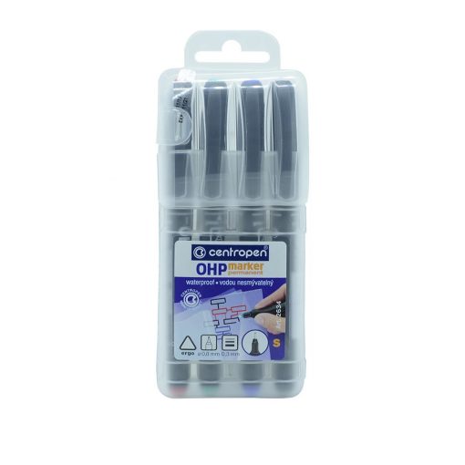 Permanent marker CENTROPEN OHP 2634 S/4 készlet 0,3mm