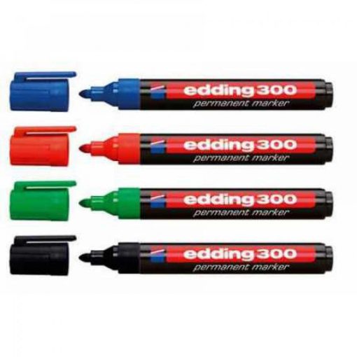 Permanent marker 1,5-3mm kerek EDDING 300 piros 