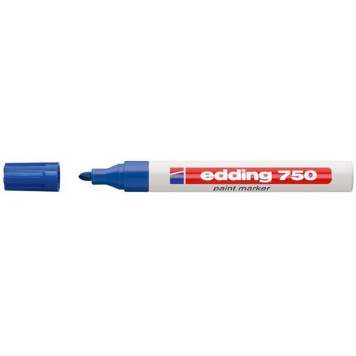 LAKKMARKER 750 KEREK HEGY 2-4MM KÉK EDDING