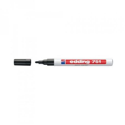 Lakkmarker 1-2mm, kerek Edding 751 fekete 