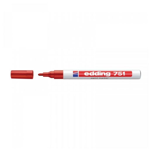 Lakkmarker 1-2mm, kerek Edding 751 piros 