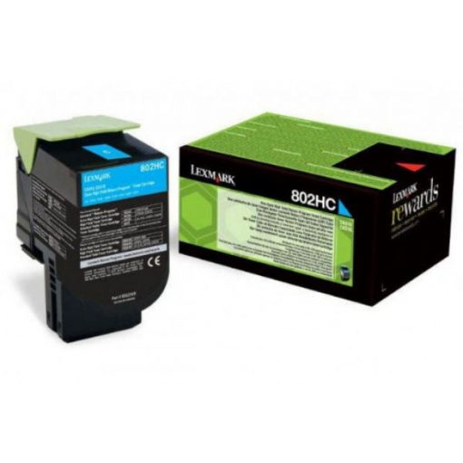 Lexmark CX410/510 High Return Toner Cyan 3K (Eredeti) 80C2HC0