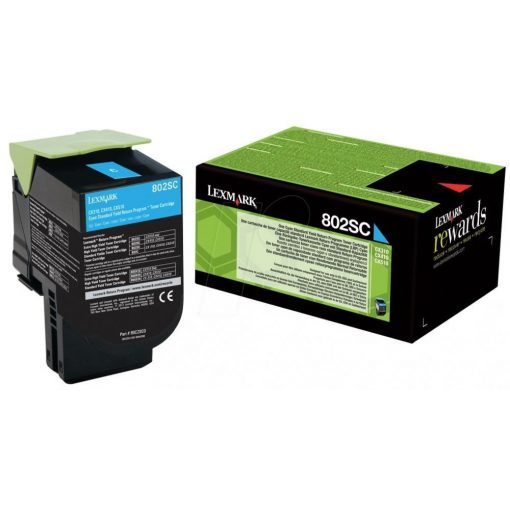 Lexmark CX310/410/510 Standard Return Toner Cyan 2K (Eredeti)80C2SC0