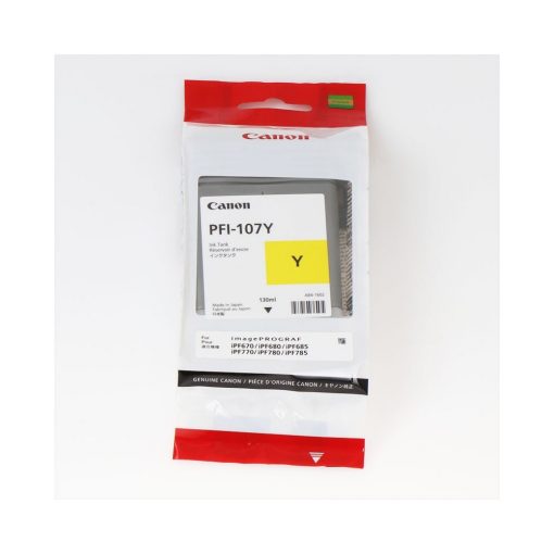 Canon PFI107 tintapatron yellow ORIGINAL 