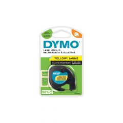   Feliratozógép szalag Dymo Letratag S0721620/59423 12mmx4m, ORIGINAL sárga