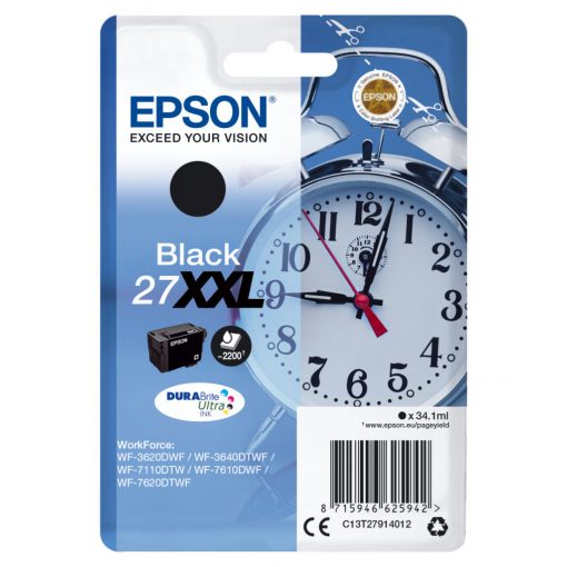 Epson T2791 tintapatron black EREDETI  27XXL 