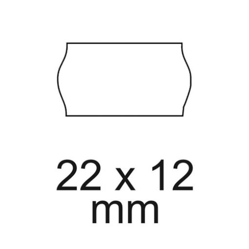 ÁRAZÓSZALAG 22X12 CSAK METO 622, 722 GÉPEKHEZ FEHÉR 10TEK