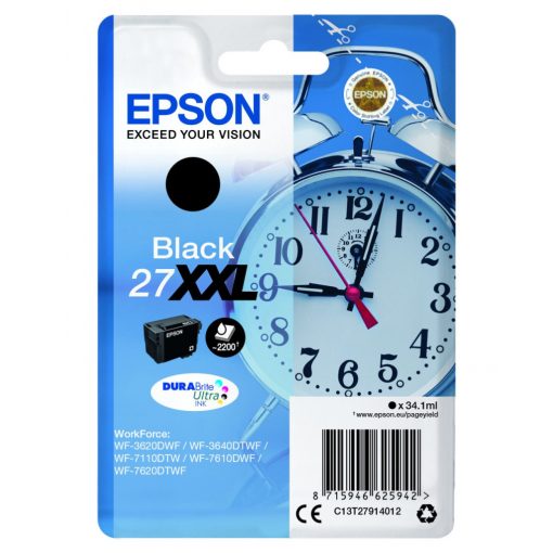 Epson T2791 Tintapatron Black 34,1ml No.27XXL