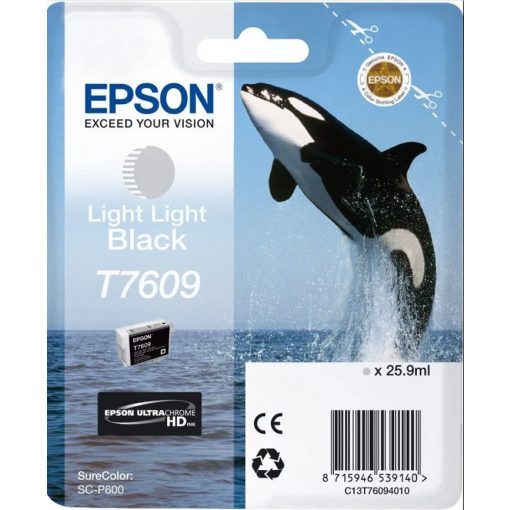 Epson T7609 Tintapatron Light Light Black 25,9ml