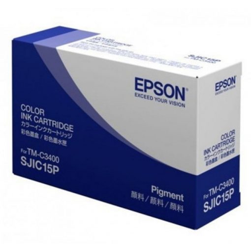 Epson SJIC15P C3400 Tintapatron Color 26,3ml