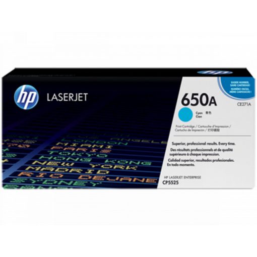 HP CE271A Toner Cyan 15.000 oldal kapacitás No.650A