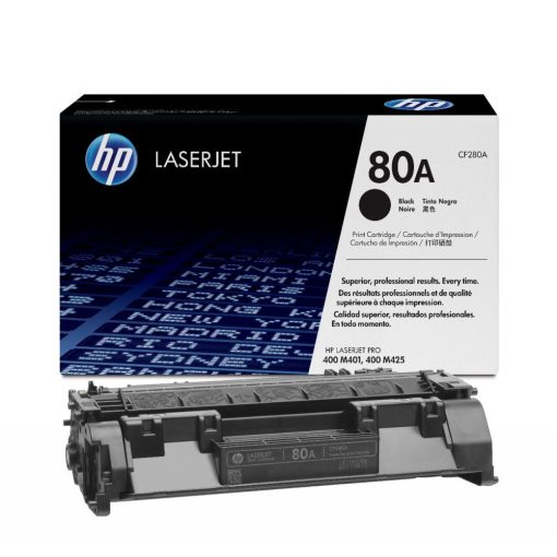 HP CF280A Toner Black 2.560 oldal kapacitás No.80A