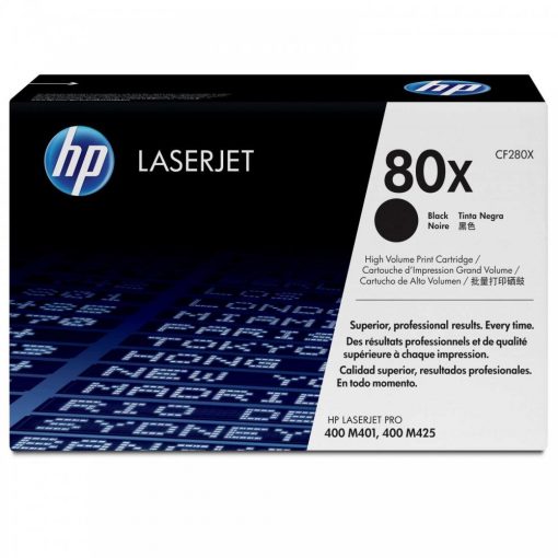 HP CF280X Toner Black 6.900 oldal kapacitás No.80X