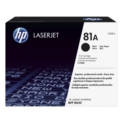 HP CF281A Toner Black 10.500 oldal kapacitás No.81A