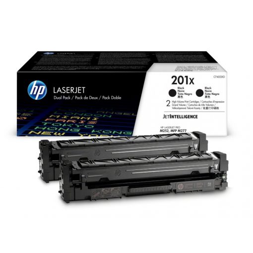 HP CF400XD Toner Black 2*2.800 oldal kapacitás No.201X