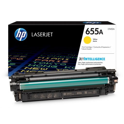 HP CF452A Toner Yellow 10.500 oldal kapacitás No.655A