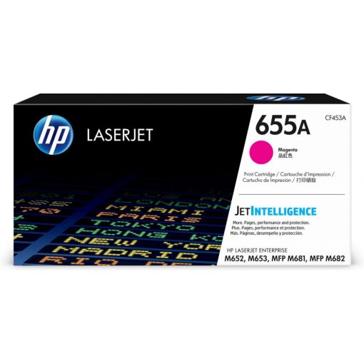 HP CF453A Toner Magenta 10.500 oldal kapacitás No.655A