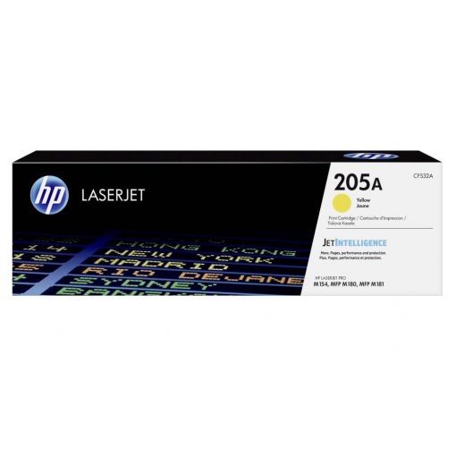 HP CF532A Toner Yellow 900 oldal kapacitás No.205A