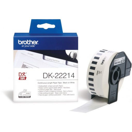 Brother DK-22214 12 mm x 30,48 m öntapadós papírszalag tekercsben