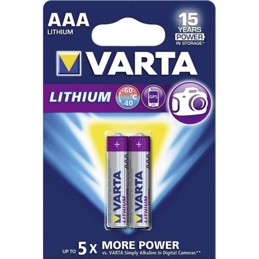 VARTA ULTRA LITHIUM MIKRO/ AAA/ LR03 ELEM BL2