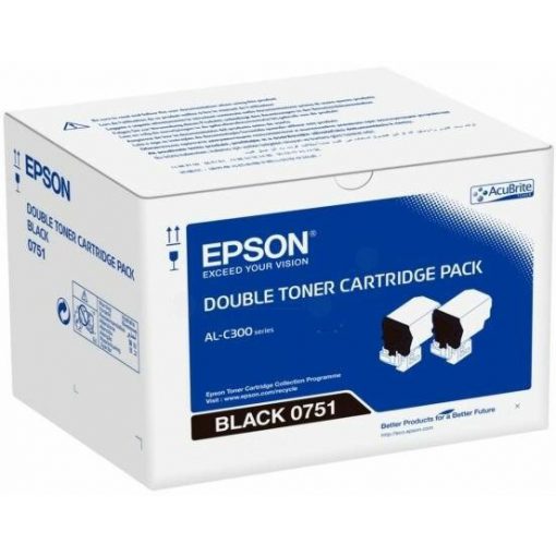 EPSON C300 TONER PACK 2XBLACK EREDETI (C13S050751)