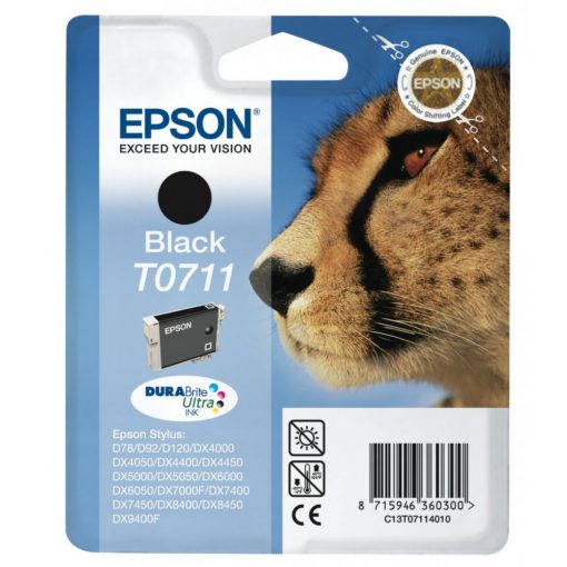 EPSON T0711 TINTAPATRON BLACK EREDETI