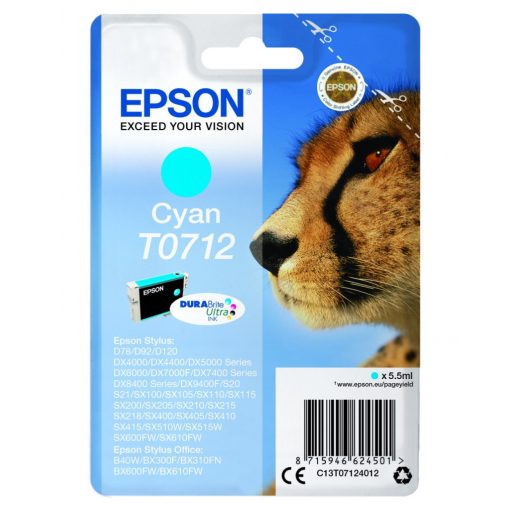 EPSON T0712 TINTAPATRON CYAN EREDETI