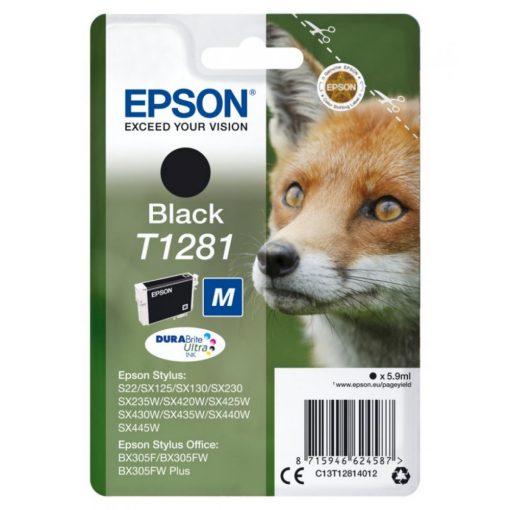 EPSON T1281 TINTAPATRON BLACK EREDETI