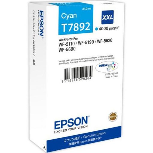 EPSON T7892 TINTAPATRON CYAN EREDETI