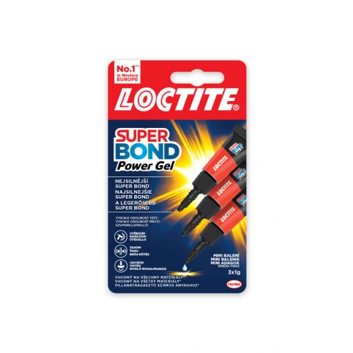 Pillanatragasztó 3x1g LOCTITE Super Attak Mini Trio Power FLEX Gél