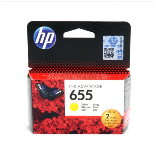 HP 655/CZ112AE TINTAPATRON YELLOW EREDETI