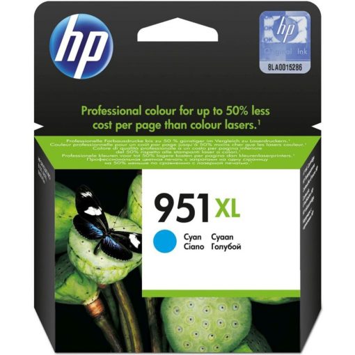 HP 951XL/CN046AE TINTAPATRON CYAN EREDETI