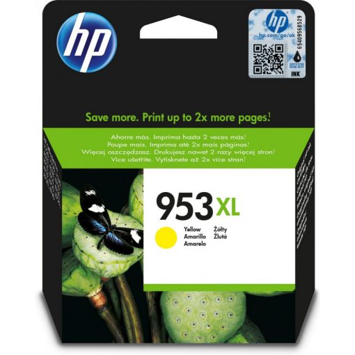 HP 953XL/F6U18AE TINTAPATRON YELLOW EREDETI