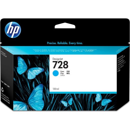 HP 728/F9J67A TINTAPATRON CYAN EREDETI 130 ML