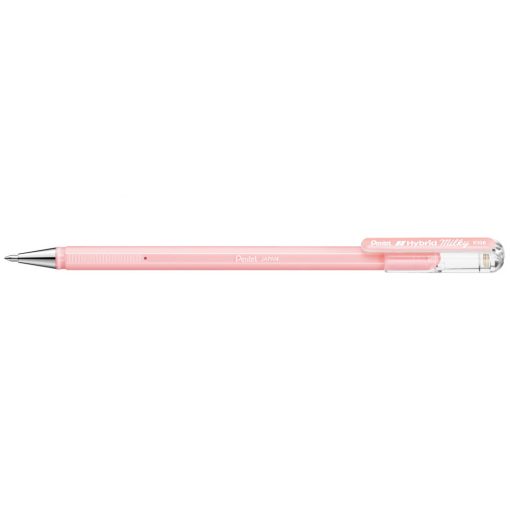 Zseléstoll 0,4mm, kupakos Pentel Hybrid K108-PP, írásszín pastel pink