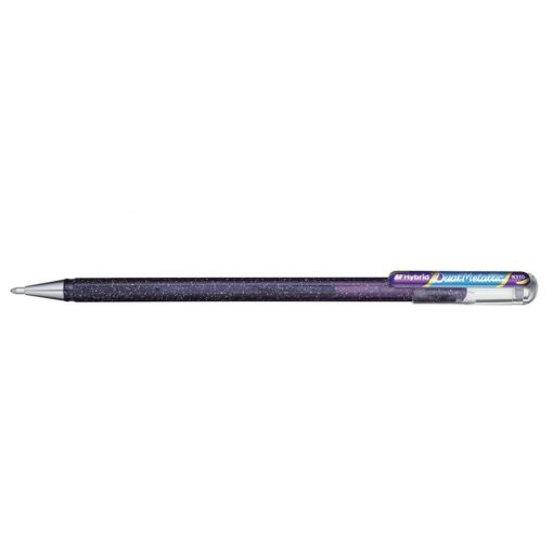 Rollertoll zselés Pentel Hybrid K110-DVX violet metal kék