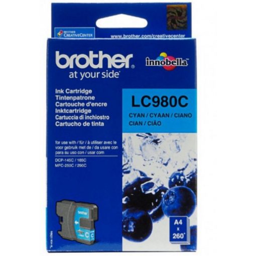 Brother LC980C Tintapatron Cyan 4,8 ml 260 oldal kapacitás