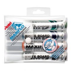 Táblamarker szett 2,5 mm, kerek, Maxiflo PENTEL 4 db-os klt